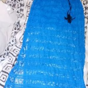 Skirt, Lace, Aqua Blue, with Belt